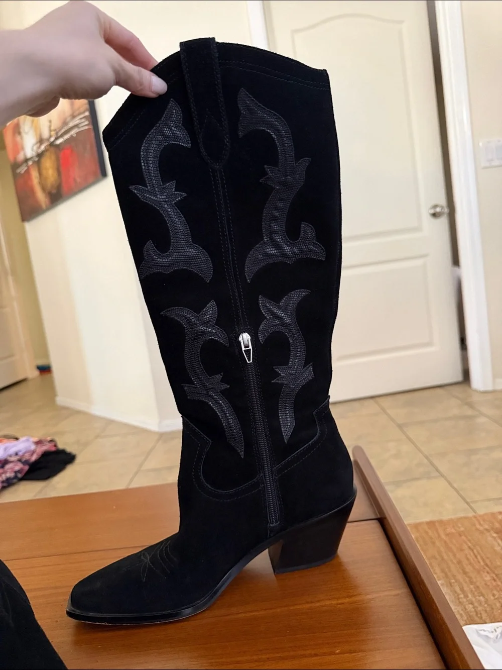Dolce Vita Black Samare Western Boot